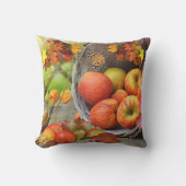Colorful Herfst Apple Basket Cushion Buitenkussen (Voorkant)