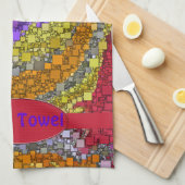 Colorful Herfst Bouquet Box Design Theedoek (Quarter Fold)