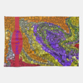 Colorful Herfst Bouquet Box Design Theedoek (Horizontaal)