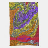 Colorful Herfst Bouquet Box Design Theedoek (Verticaal)