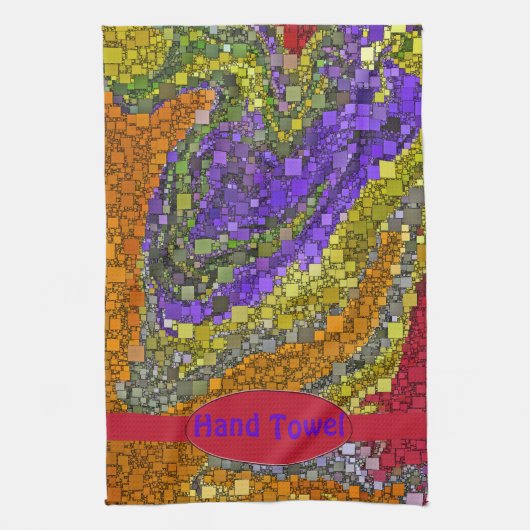 Colorful Herfst Bouquet Box Design Theedoek (Verticaal)