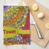 Colorful Herfst Bouquet Box Design Theedoek (Quarter Fold)