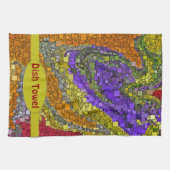 Colorful Herfst Bouquet Box Design Theedoek (Horizontaal)