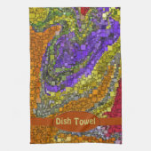 Colorful Herfst Bouquet Box Design Theedoek (Verticaal)