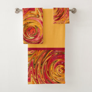 Colorful Herfst Foliage Abstract Bad Handdoek