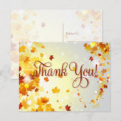 Colorful Herfst Hartelijk dank Briefkaarten herfst (Voorkant / Achterkant)