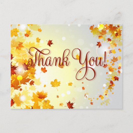 Colorful Herfst Hartelijk dank Briefkaarten herfst (Voorkant)