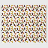 Colorful Herfst Leafs naadloos patroon Cadeaupapier (Vlak)