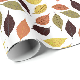 Colorful Herfst Leafs naadloos patroon Cadeaupapier