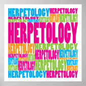 Colorful Herpetology Poster (Voorkant)