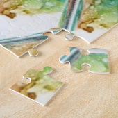 Colorful Hexagon art abstract Legpuzzel (Zijkant)