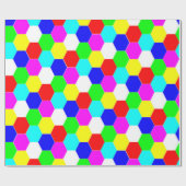 COLORFUL HEXAGONS CADEAUPAPIER (Vlak)