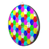 COLORFUL HEXAGONS DARTBORD (Voorkant Rechts)