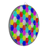 COLORFUL HEXAGONS DARTBORD (Voorkant Links)