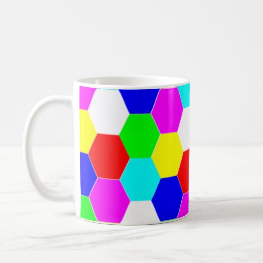 COLORFUL HEXAGONS KOFFIEMOK (Links)