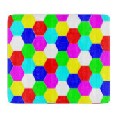 COLORFUL HEXAGONS SNIJPLANK (Voorkant)