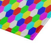 COLORFUL HEXAGONS SNIJPLANK (Hoek)