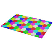COLORFUL HEXAGONS SNIJPLANK (Hoek)