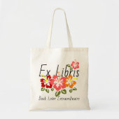 Colorful Hibiscus Book Lover Tote Bag (Voorkant)
