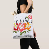 Colorful Hibiscus Book Lover Tote Bag (Dichtbij)