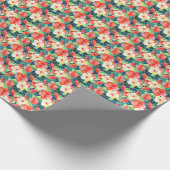 Colorful Hibiscus Pattern Cadeaupapier (Hoek)