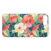 Colorful Hibiscus Pattern Case-Mate iPhone Case (Achterkant (Horizontaal))