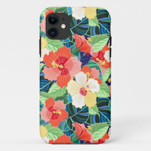 Colorful Hibiscus Pattern Case-Mate iPhone Case
