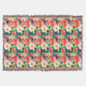 Colorful Hibiscus Pattern Deken (Voorkant)