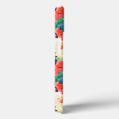 Colorful Hibiscus Pattern | Monogram Case-Mate iPhone Case (Achterkant / Rechts)