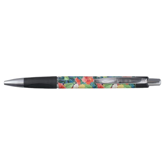 Colorful Hibiscus Pattern | Monogram Pen (Achterkant)