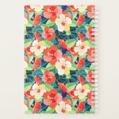 Colorful Hibiscus Pattern | Monogram Planner (Achterkant)