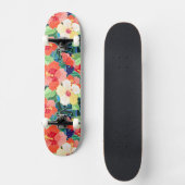 Colorful Hibiscus Pattern Persoonlijk Skateboard (Voorkant)