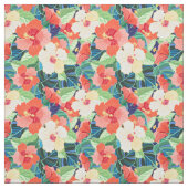 Colorful Hibiscus Pattern Stof (Swatch)