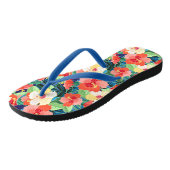 Colorful Hibiscus Pattern Teenslippers (Schuin)