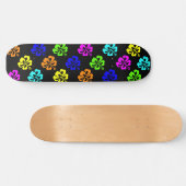 Colorful Hibiscus Skateboard (Horizontaal)