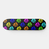 Colorful Hibiscus Skateboard (Horizontaal)