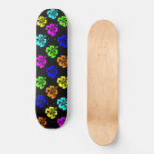 Colorful Hibiscus Skateboard (Voorkant)