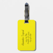 Colorful Hibiscus Trio Persoonlijk Bagagelabel (Achterkant verticaal)