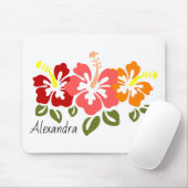 Colorful Hibiscus Trio Persoonlijk Muismat (Met muis)