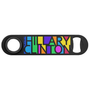 Colorful Hillary Clinton 2016 aangepaste flessenop Speed Flessenopener