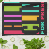 Colorful Hillary Clinton 2016 handdoek (Gevouwen)