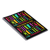 Colorful Hillary Clinton 2016-laptop Notitieboek (Rechterzijde)