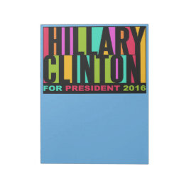 Colorful Hillary Clinton 2016-laptops Notitieblok