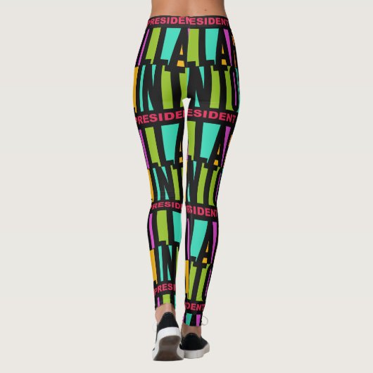 Colorful Hillary Clinton 2016 leggings (Achterkant)