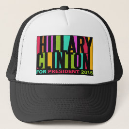 Colorful Hillary Clinton 2016-petten Trucker Pet