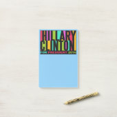 Colorful Hillary Clinton 2016 Post-it notes (Op bureau)