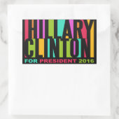 Colorful Hillary Clinton 2016 stickers (Tas)