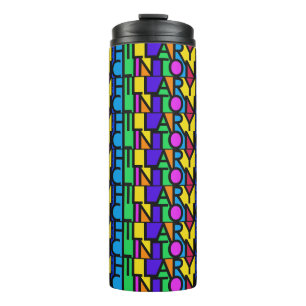 Colorful Hillary Clinton 2016 tumbler Thermosbeker