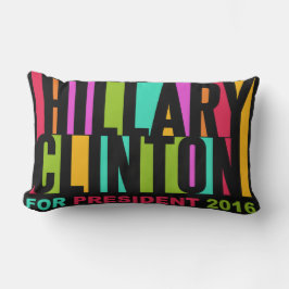 Colorful Hillary Clinton 2016 werpt kussen