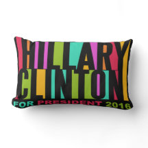 Colorful Hillary Clinton 2016 werpt kussen